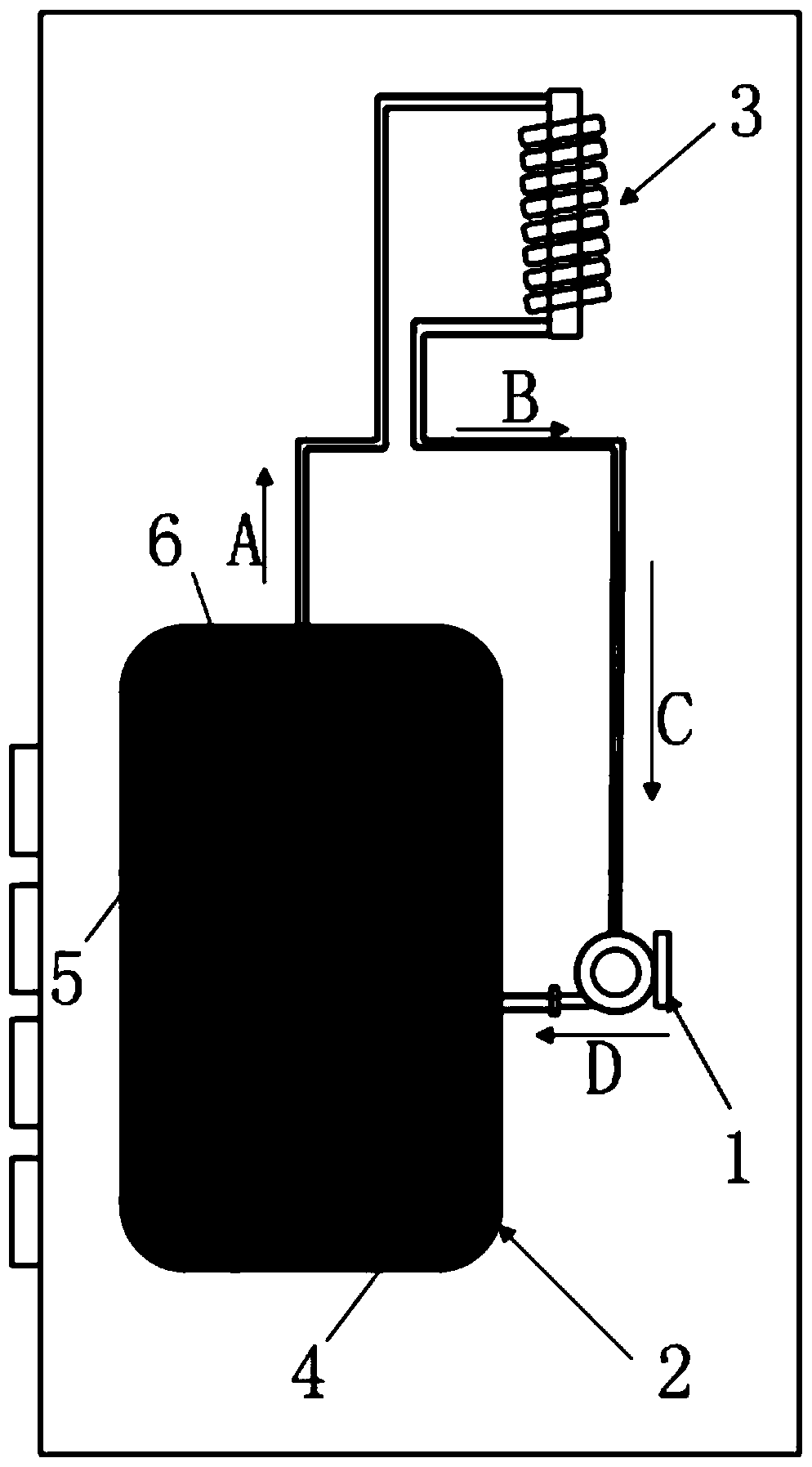 A computer chip liquid cooling immersion structure cooling system