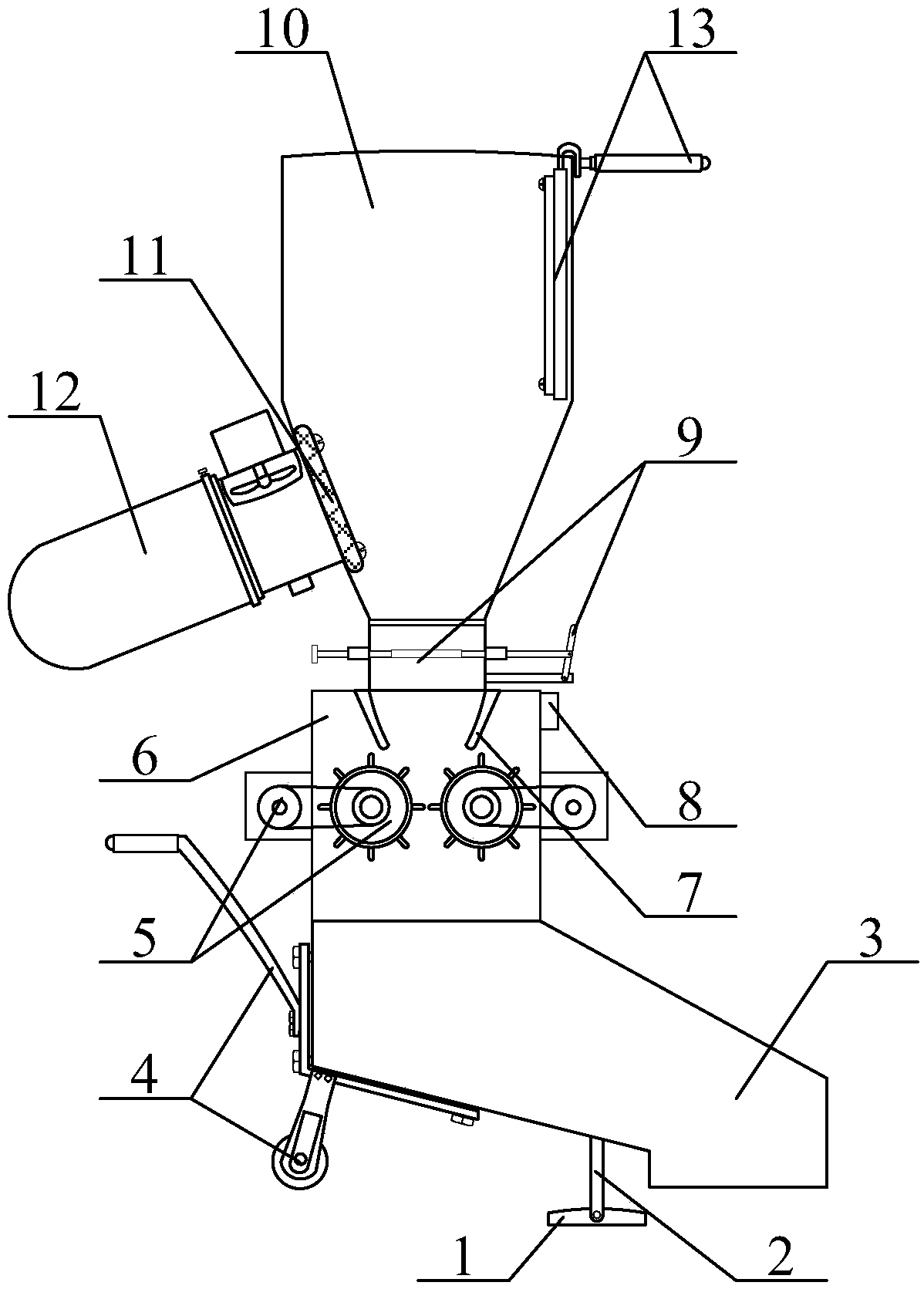 Environment-friendly mobile multifunctional agricultural branch crushing apparatus