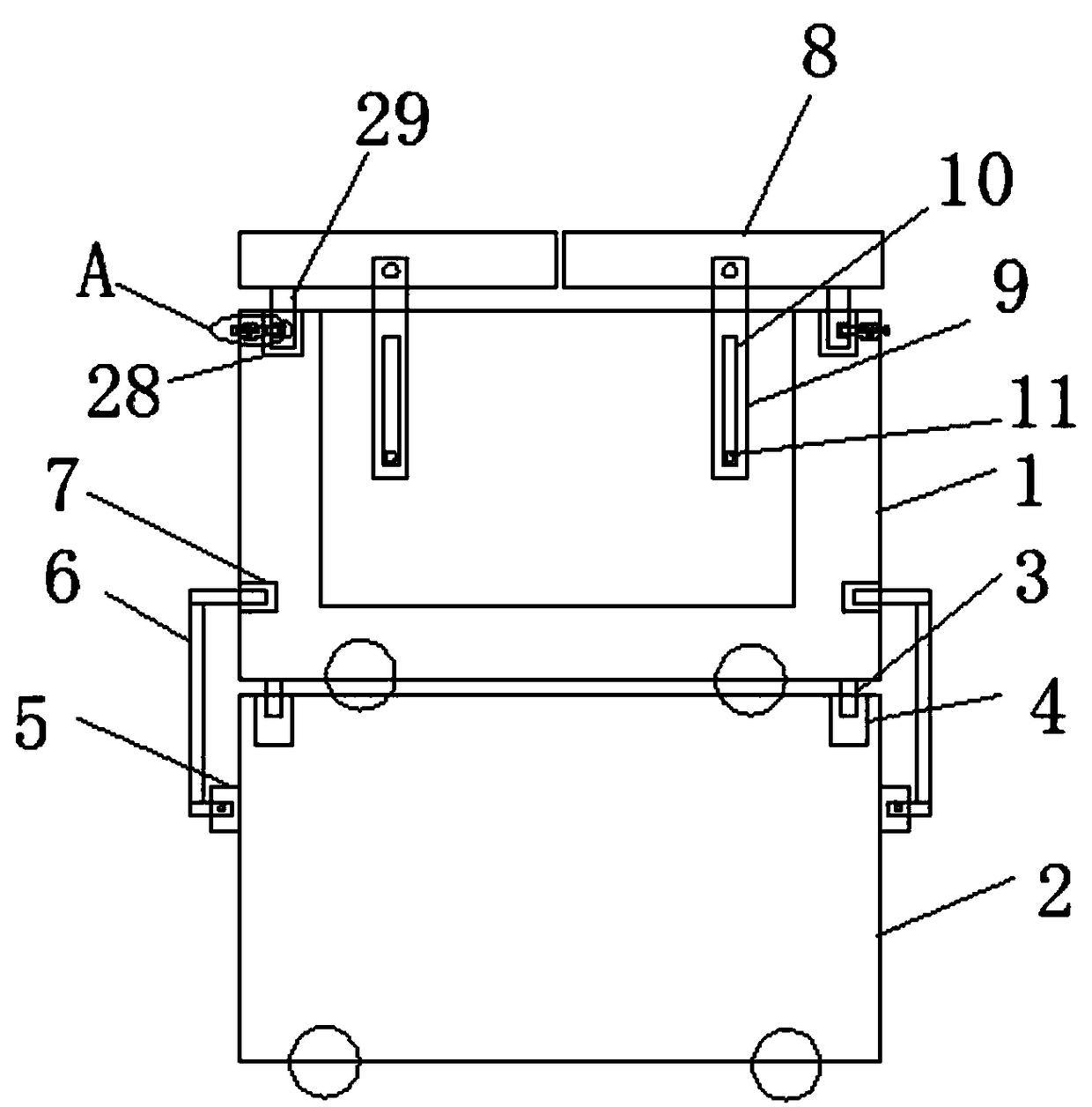 Containing box for containing daily necessities