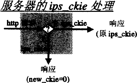 Intermediate system used for distinguishing and tracing user