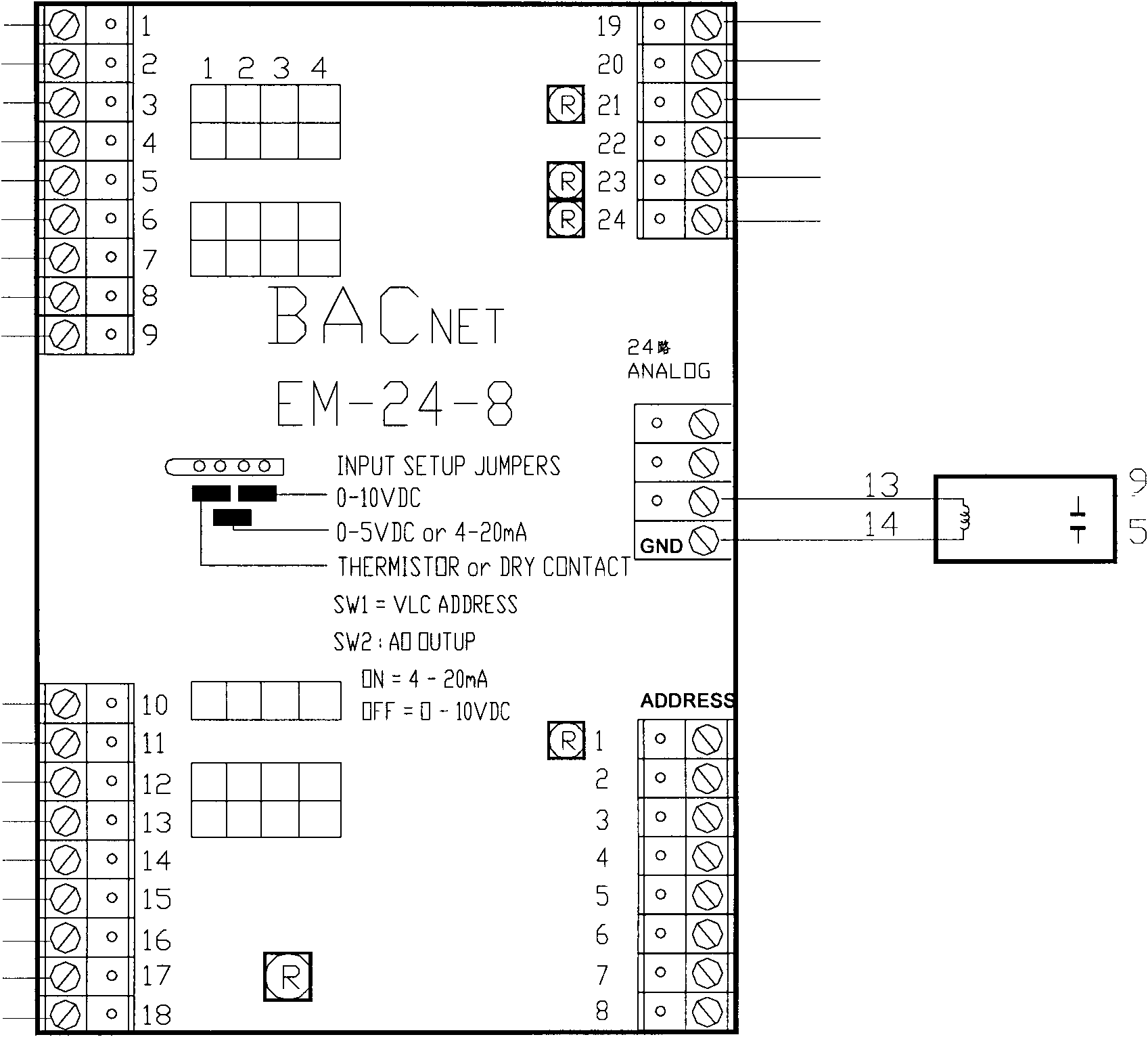 Centralized control type monitoring system of electricity meter based on BACnet (a data communication protocol for building automation and control networks)