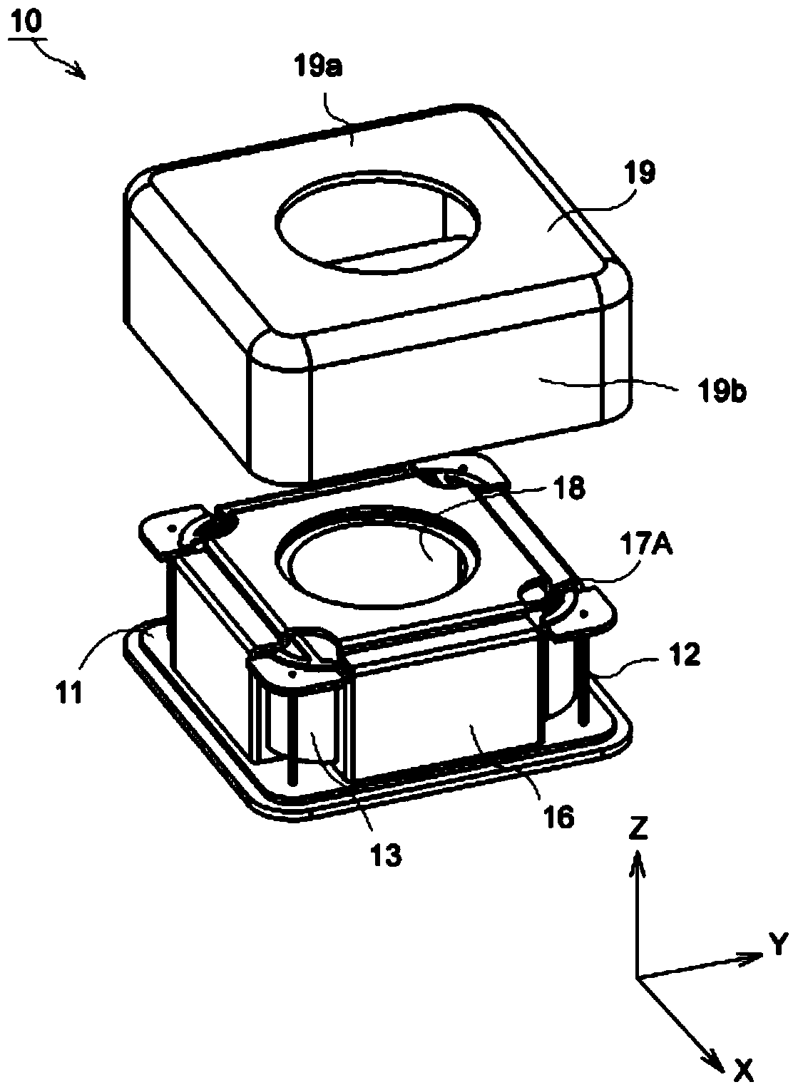 Hand shaking correction device