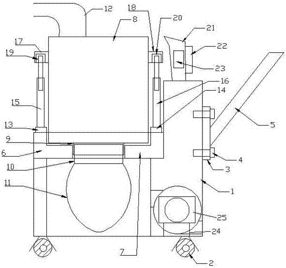 Movable pharmaceutical dust collection structure and operating method thereof