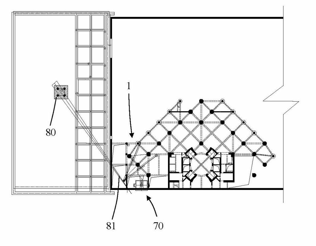 Anti-collision device with energy consumption function for herringbone tower crane