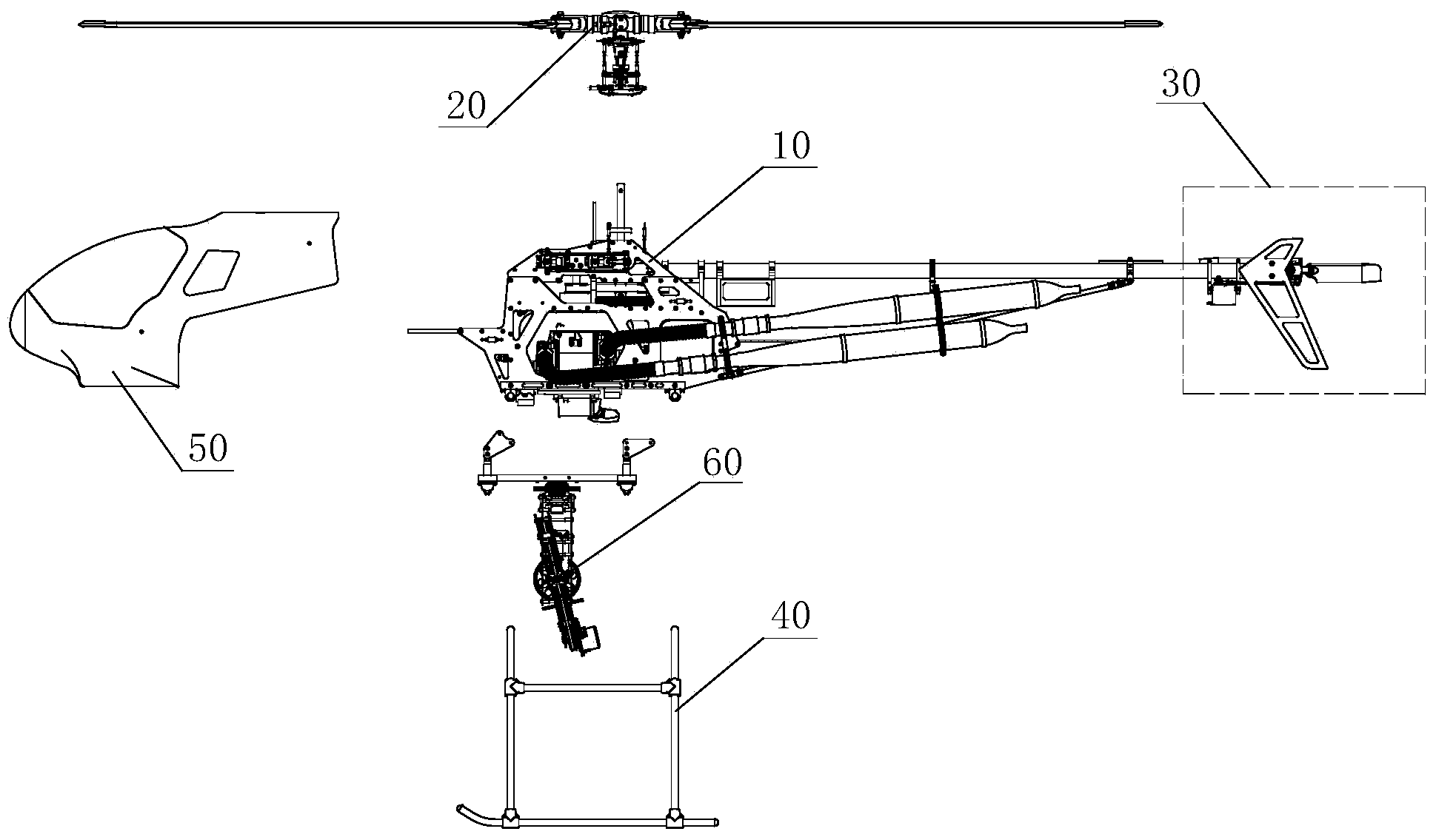 Engineering rotor-type unmanned aircraft