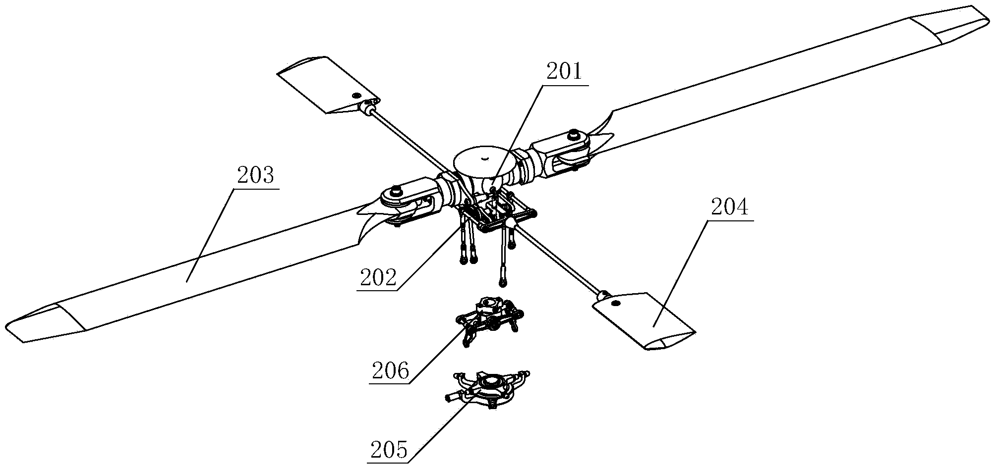 Engineering rotor-type unmanned aircraft