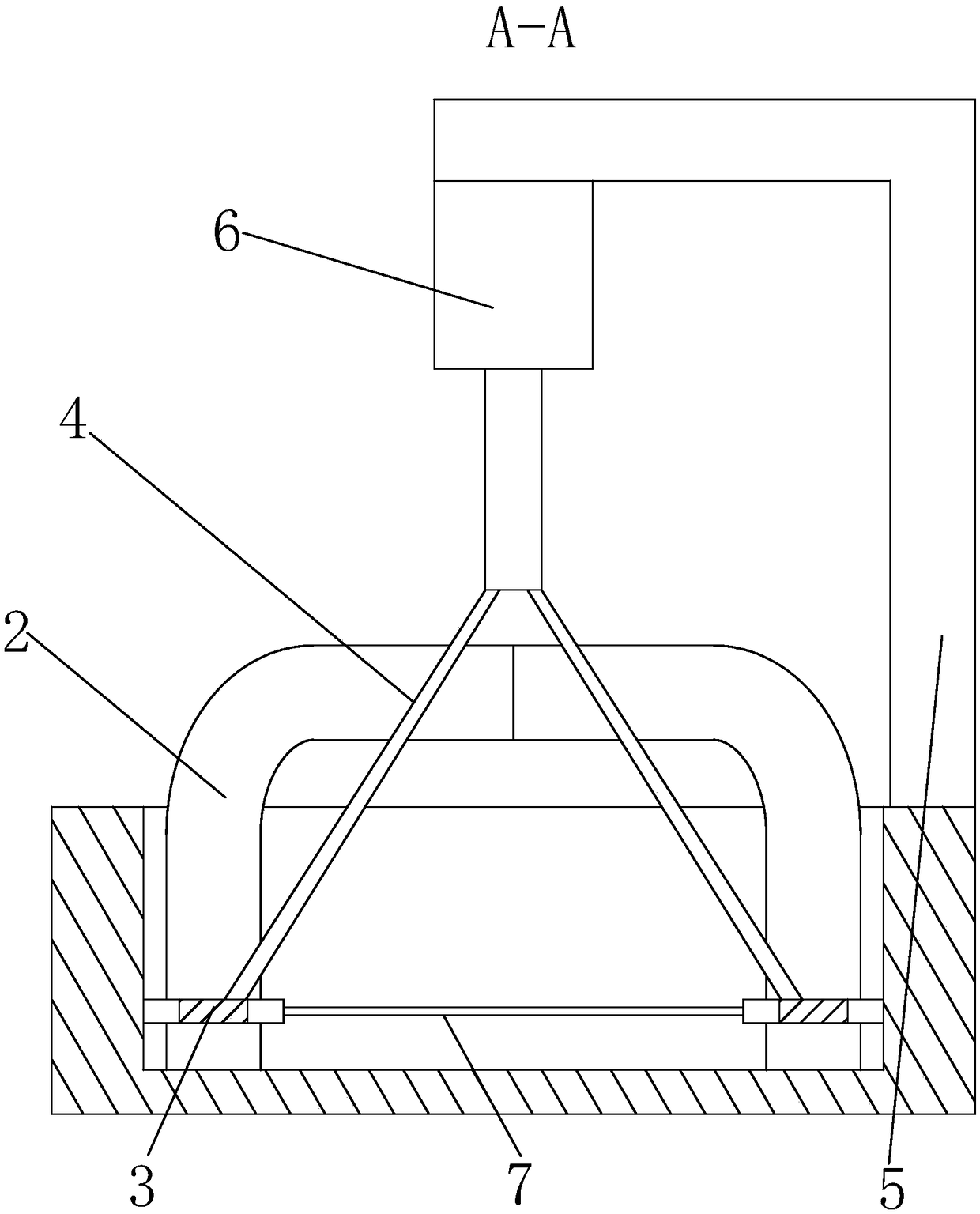 Net-catching device for crab breeding