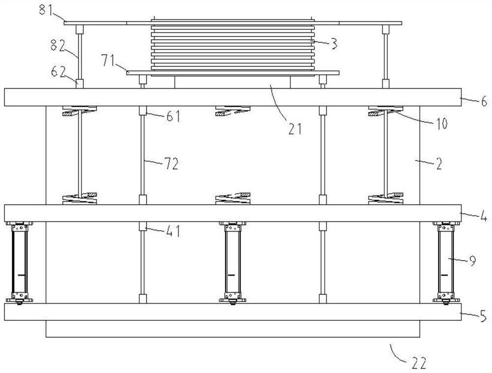 Dust-fall type crushing structure for microbial preparation particles