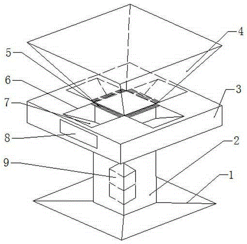 Dustproof 360 degree holographic projection cabinet