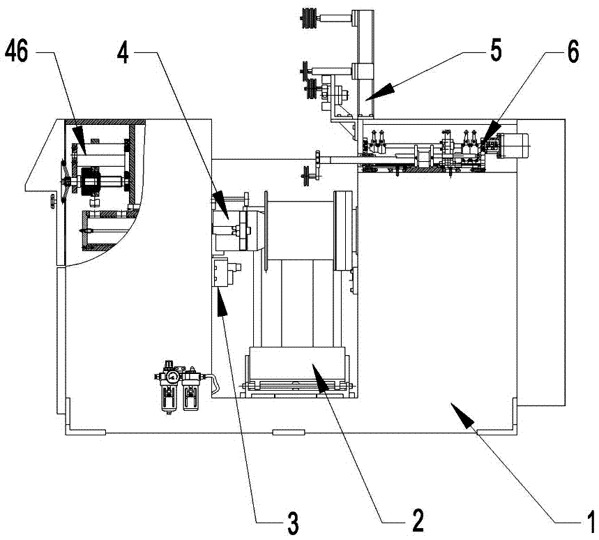 Full-automatic upper-and-lower coil single-end wire winding machine