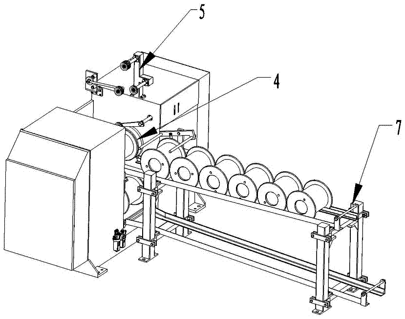 Full-automatic upper-and-lower coil single-end wire winding machine