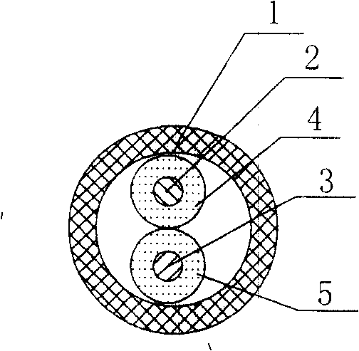 Linear temperature sensing element with window on insulating layer