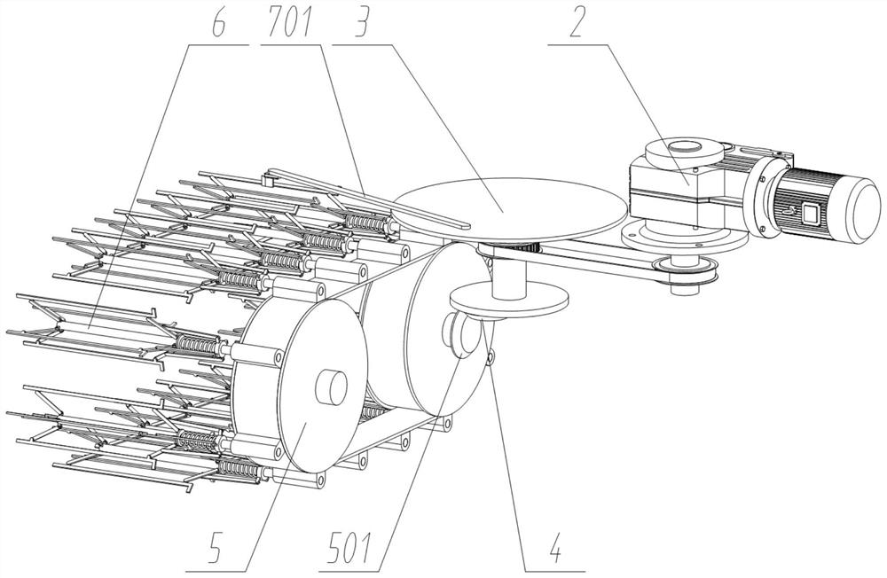 A mink fur cylinder dividing device for mink fur production