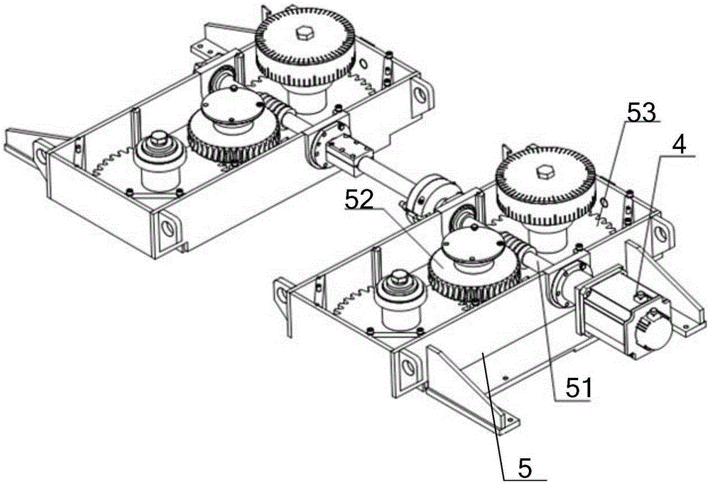 Roll gap adjusting mechanism of rolling mill