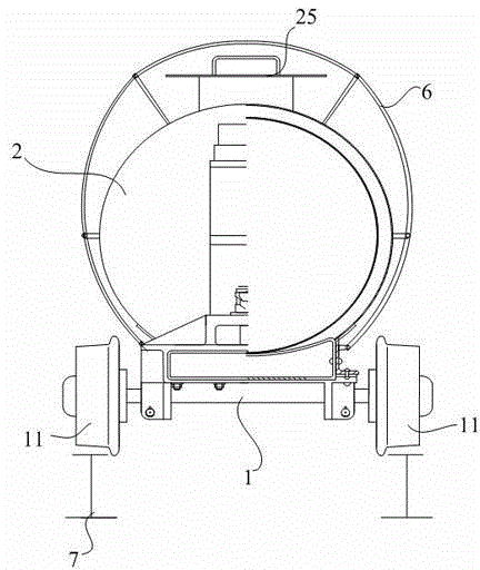 Oil tank truck for mine