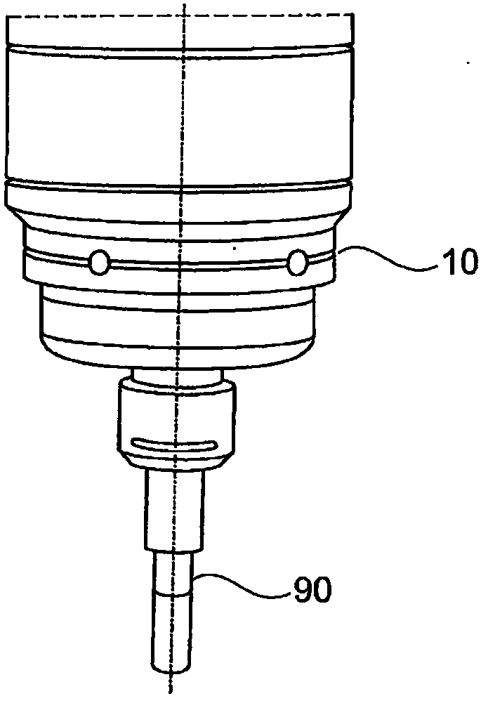 Method for processing a workpiece made of hard metal for producing a tool main body