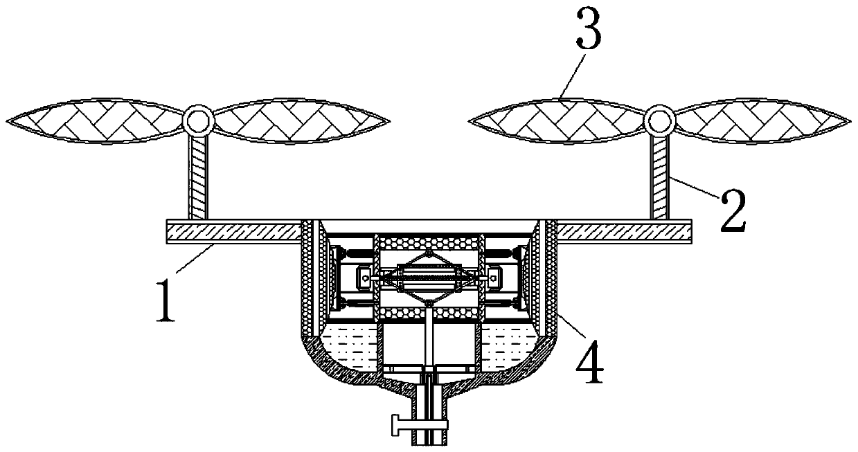 Agricultural spraying equipment for assisting in retention of property of pesticide