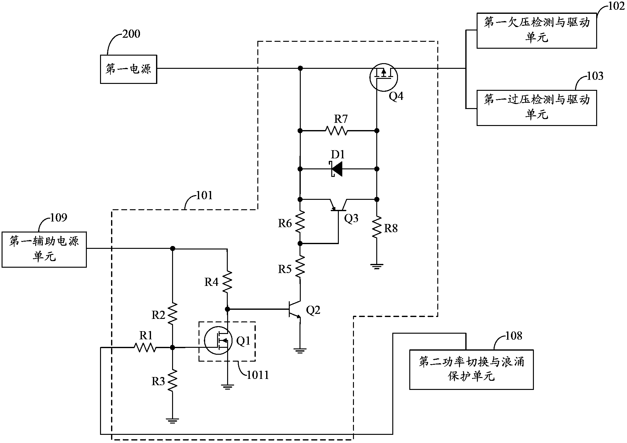 Power supply system and power supply redundant control circuit thereof