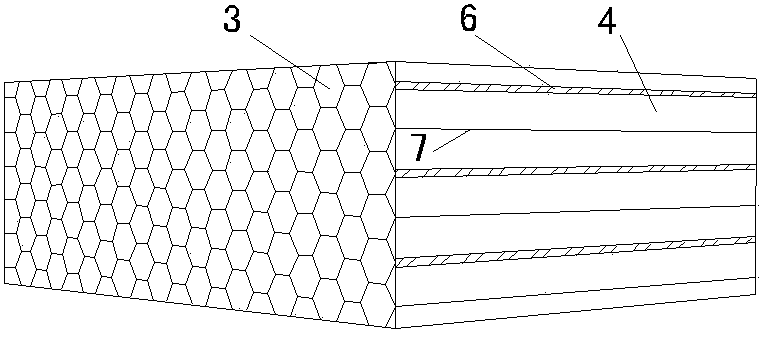 Reinforced road embankment structure device and construction method thereof