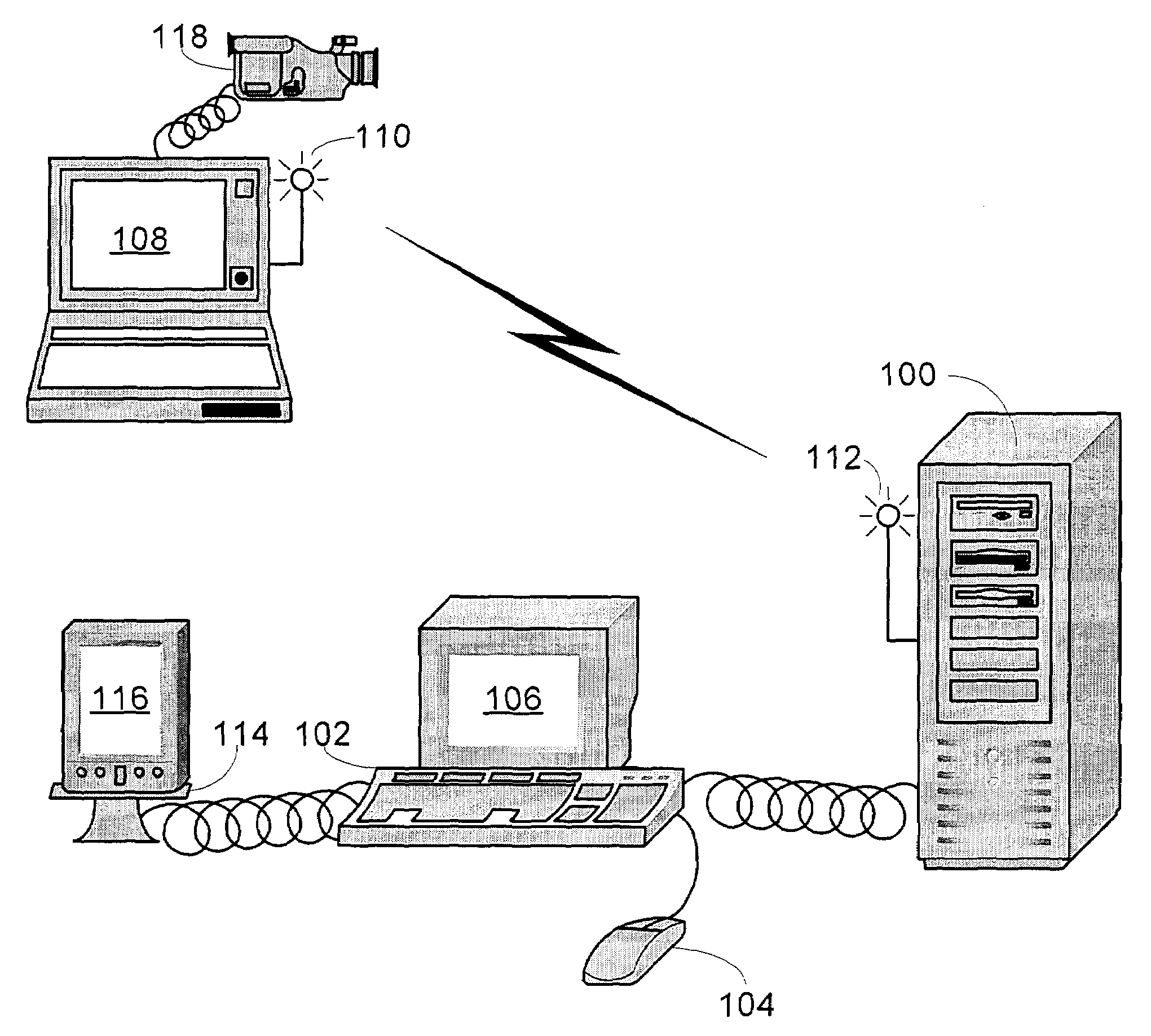 Method and system for providing a peripheral service to a host computing device