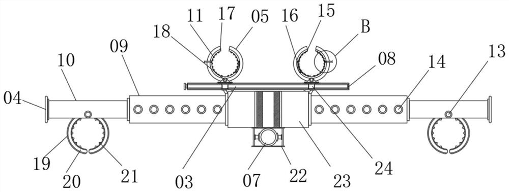 Postoperative nursing device for patients with deep vein thrombosis of lower limbs in vascular surgery