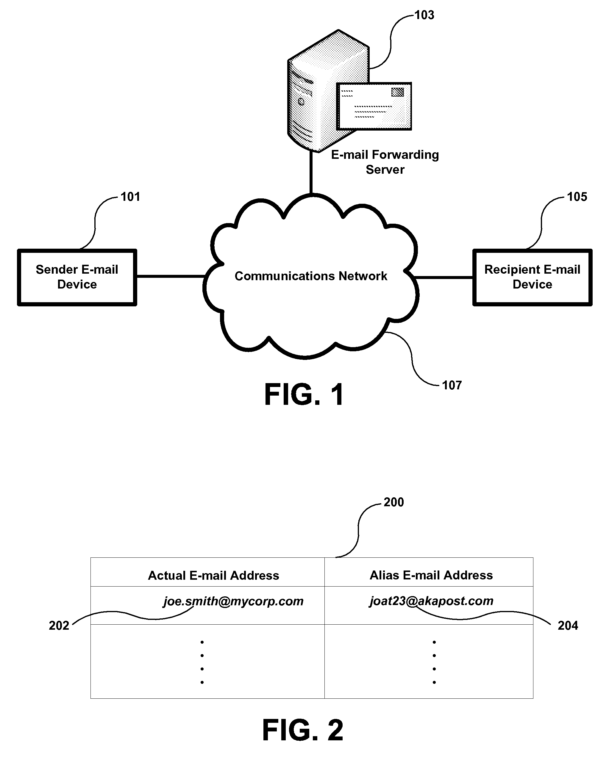 System and method for protecting e-mail sender identity via use of customized recipient e-mail addresses