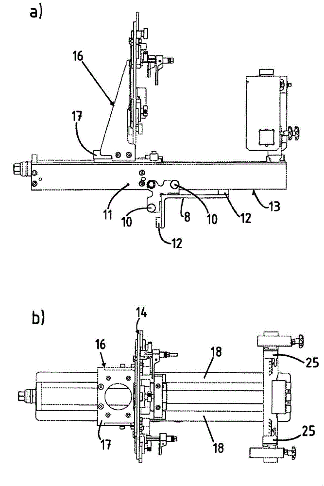 Spring tensioning device comprising a universal tension table