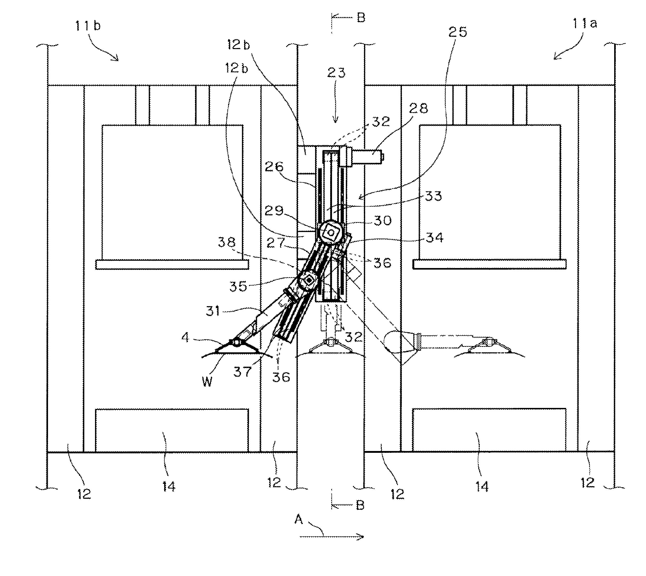 Work transfer apparatus