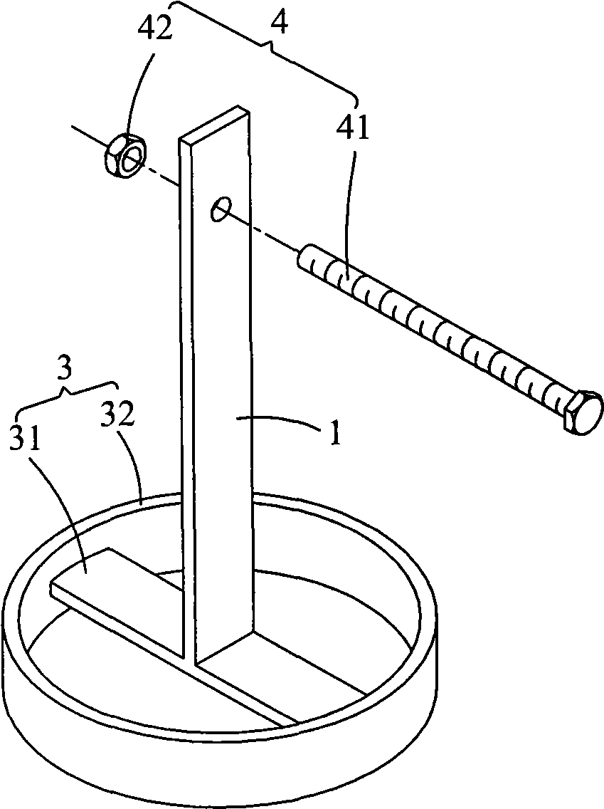 Device for assisting tree for building foundation