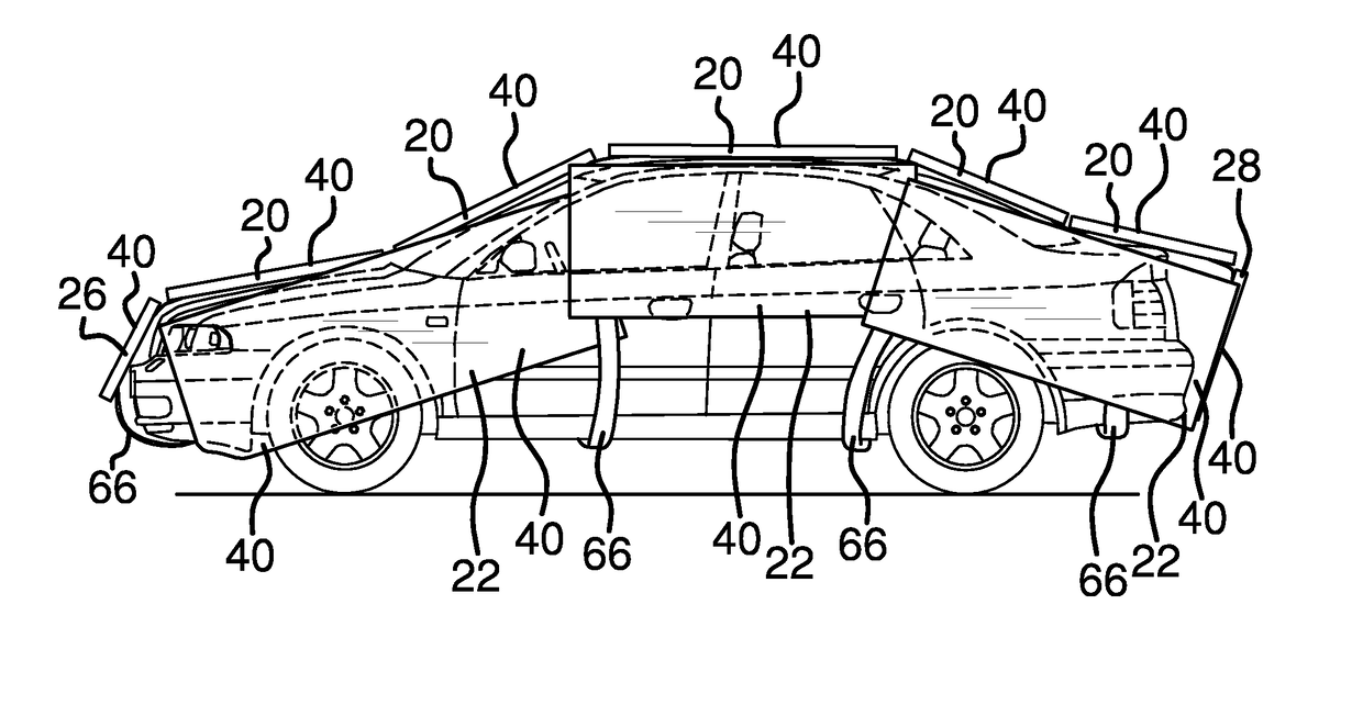 Impact resistant cover for a vehicle