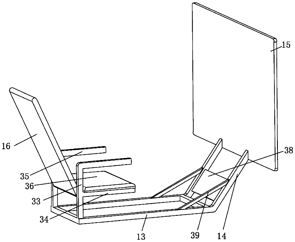 High-fitness interactive game cockpit applicable to home-use computer