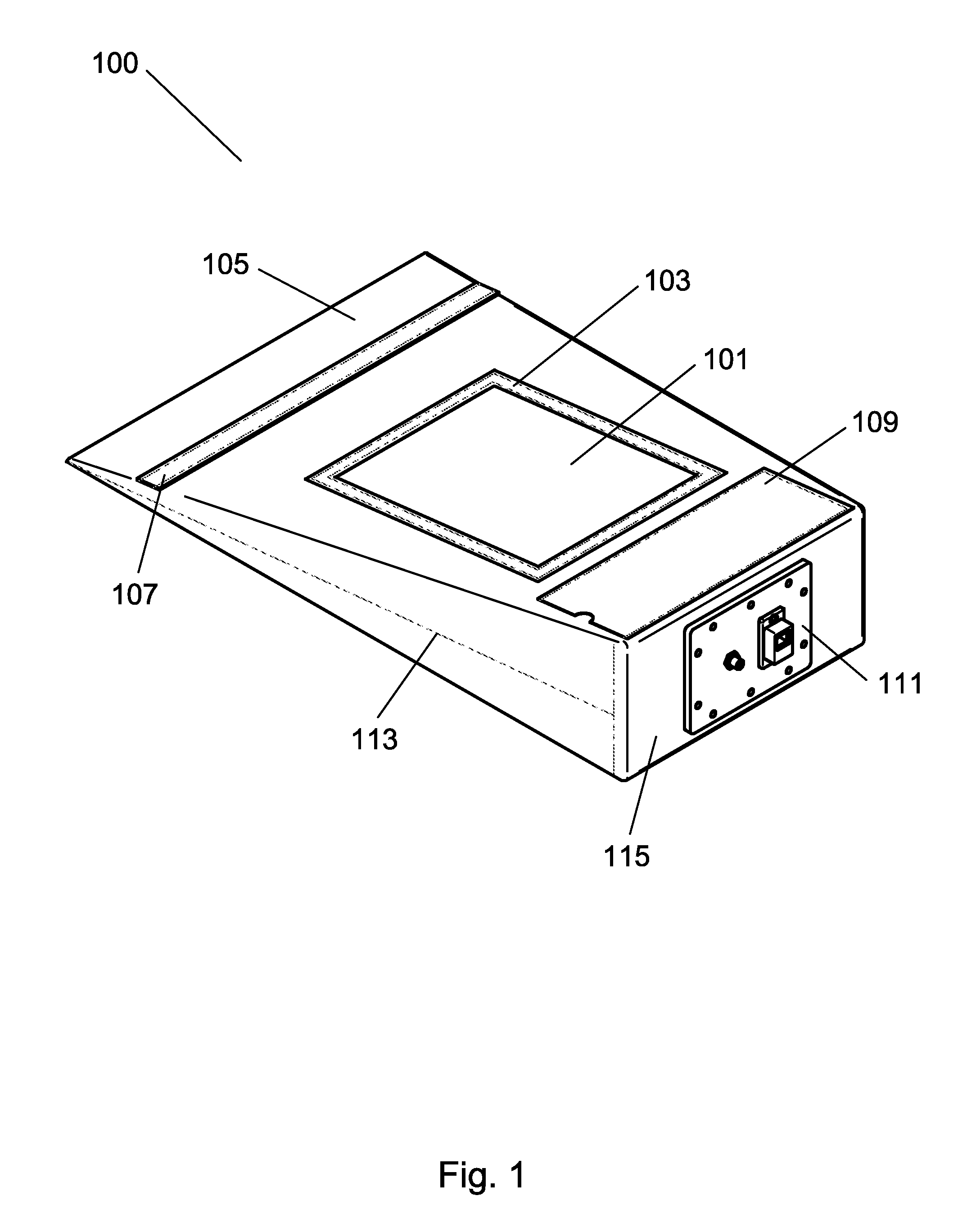 Electromagnetically shielded enclosure with operable interfaces