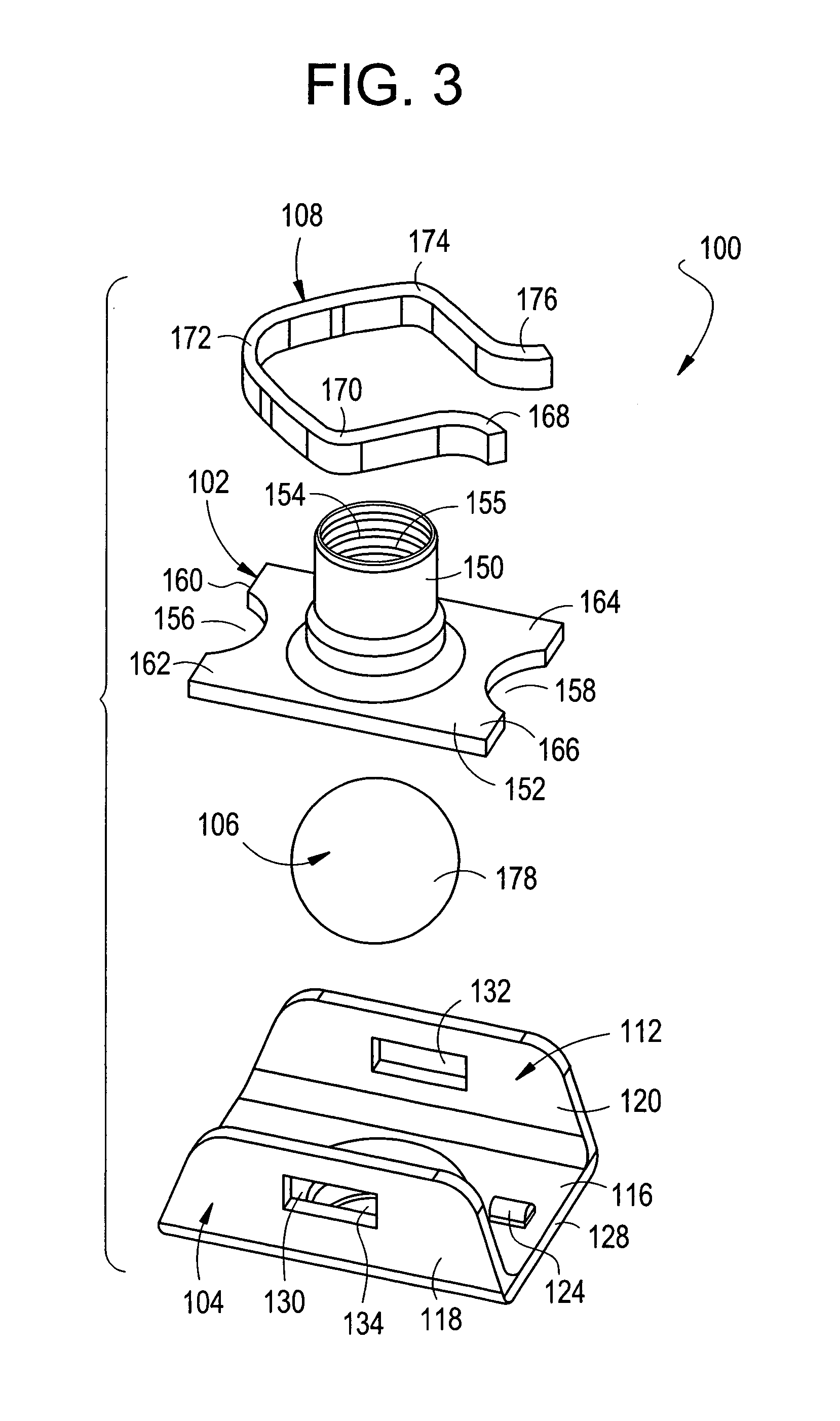 Push-type rivetless nut plate and method and apparatus for installing same