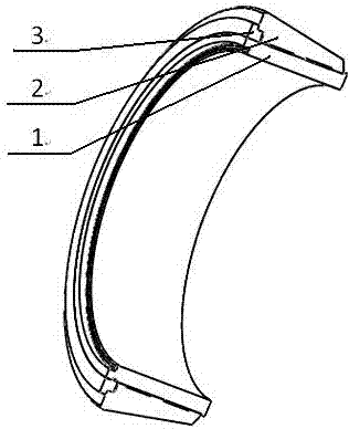 Low-cost repairable HP type ceramic composite grinding roller and manufacturing method