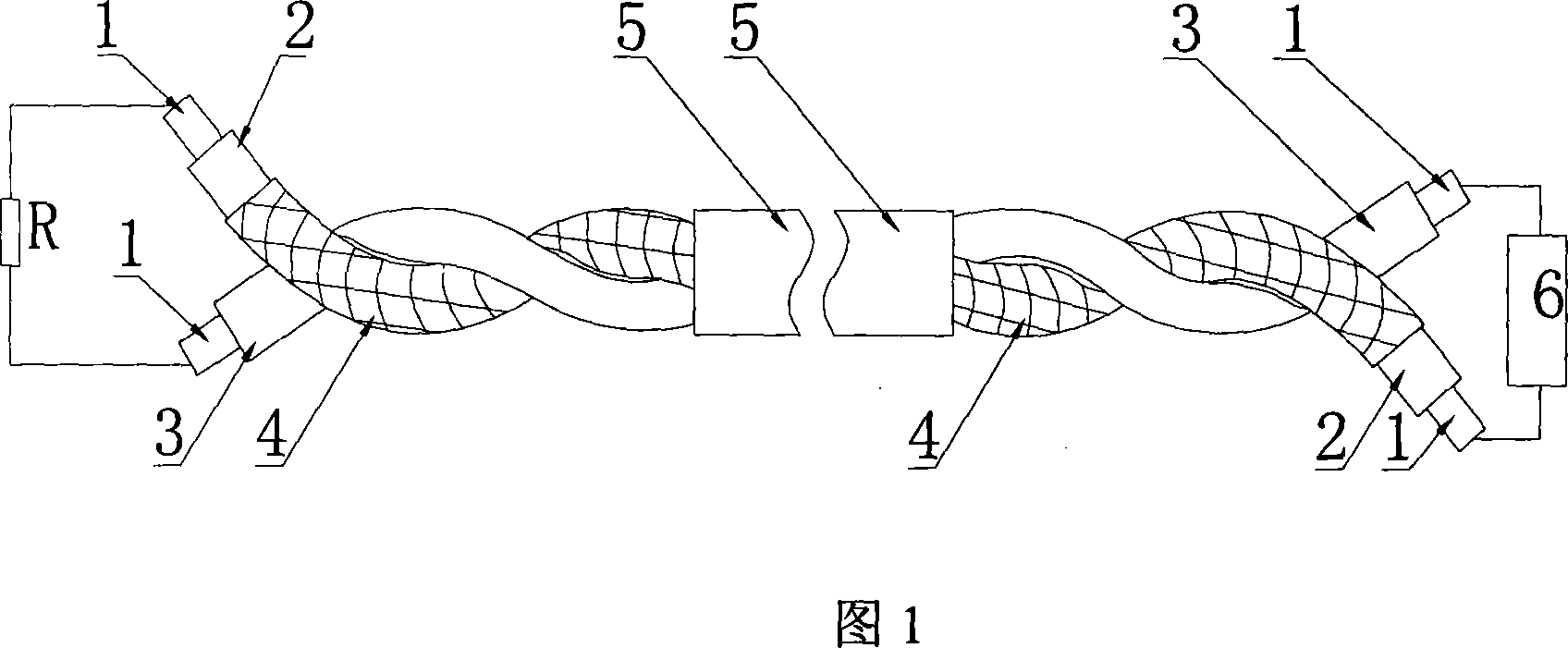 Recoverable cable type linear temperature-sensing detector