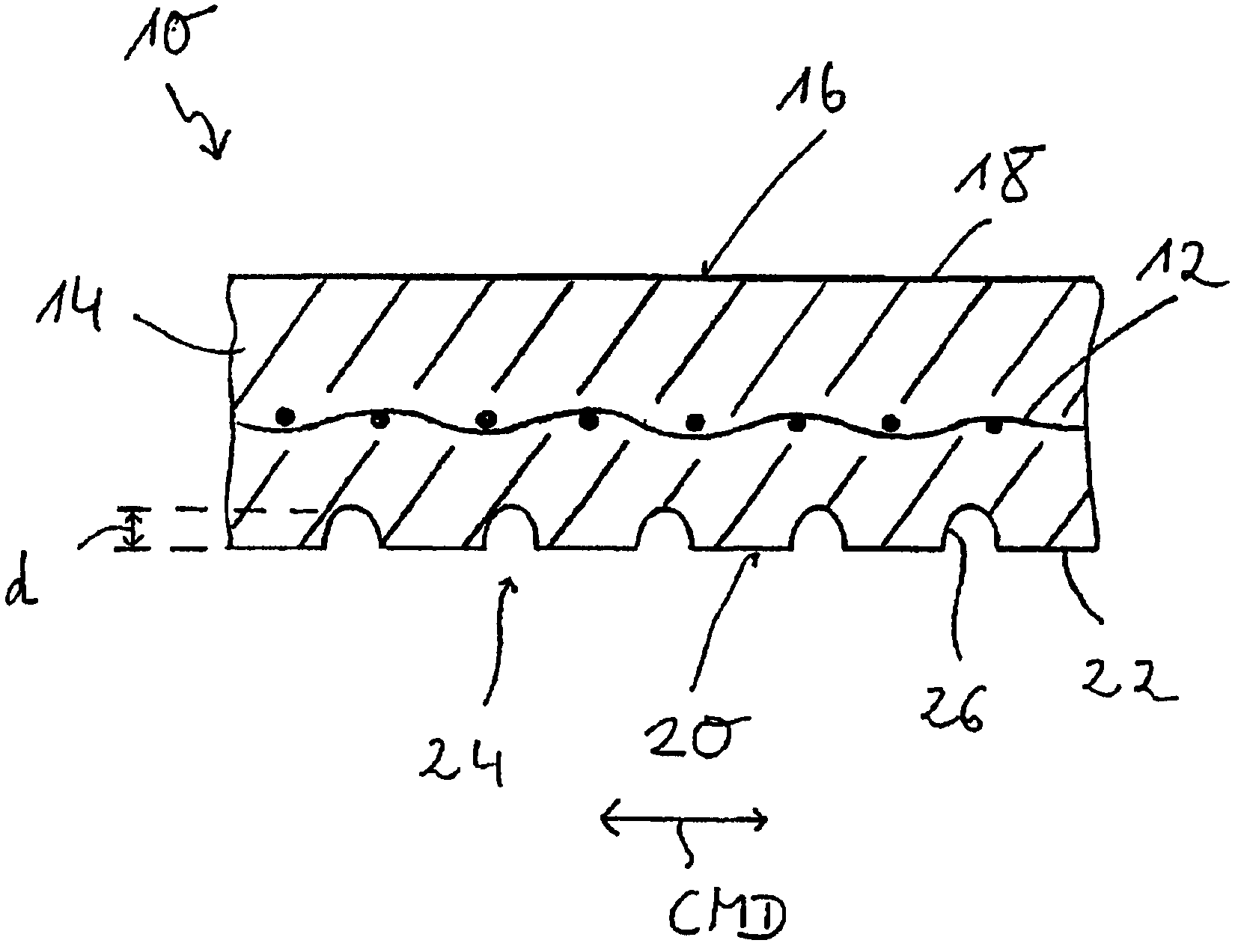 Transport belt for a machine for producing web material and a method for producing such a transport belt