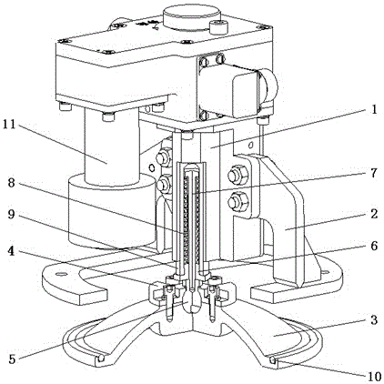 Spring force storage type air channel valve for sealing