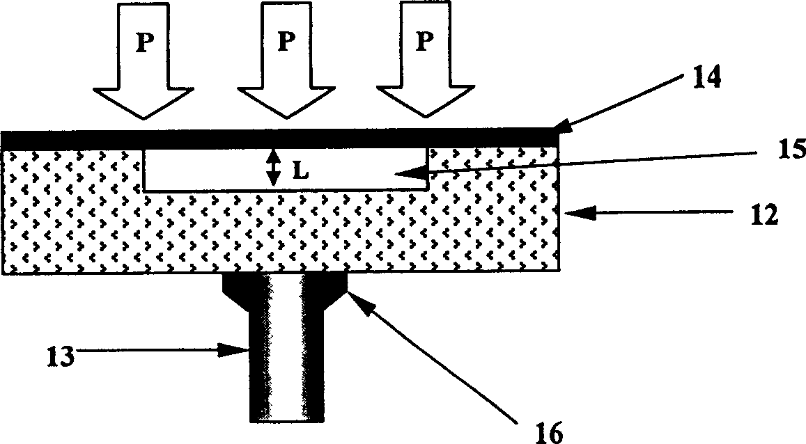 Optical fiber microelectronic pressure sensor for mechanical system and multiplexing structure thereof