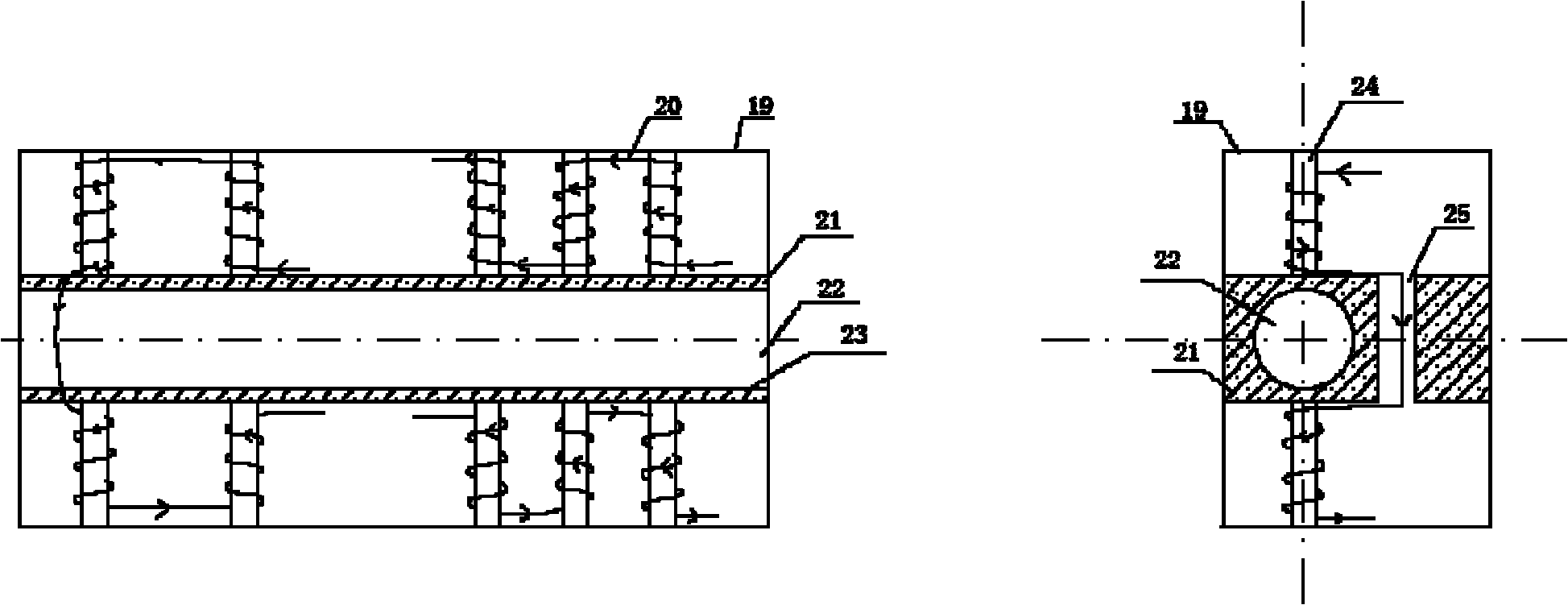 Magnetic injection increase and depressurization test system