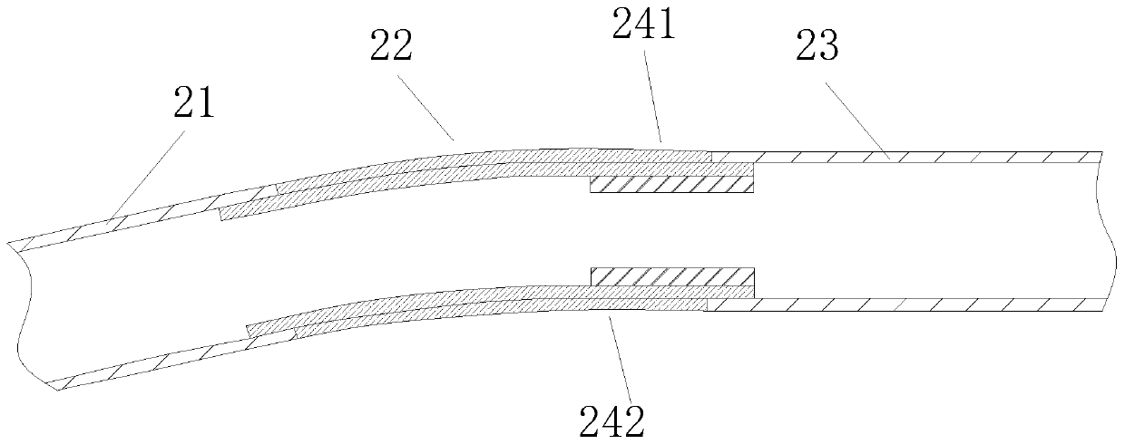 Angle-adjustable visual uterine cavity tissue examination tube