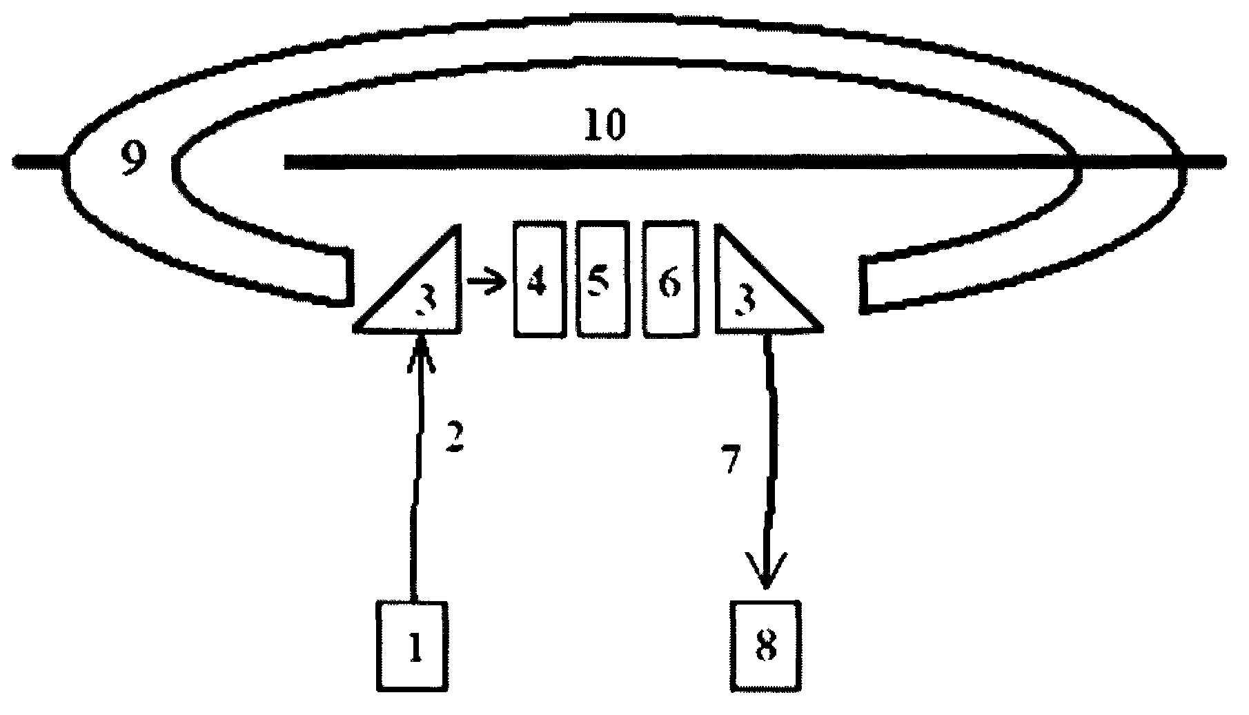 Radial analyzer type magneto-optical film current sensor