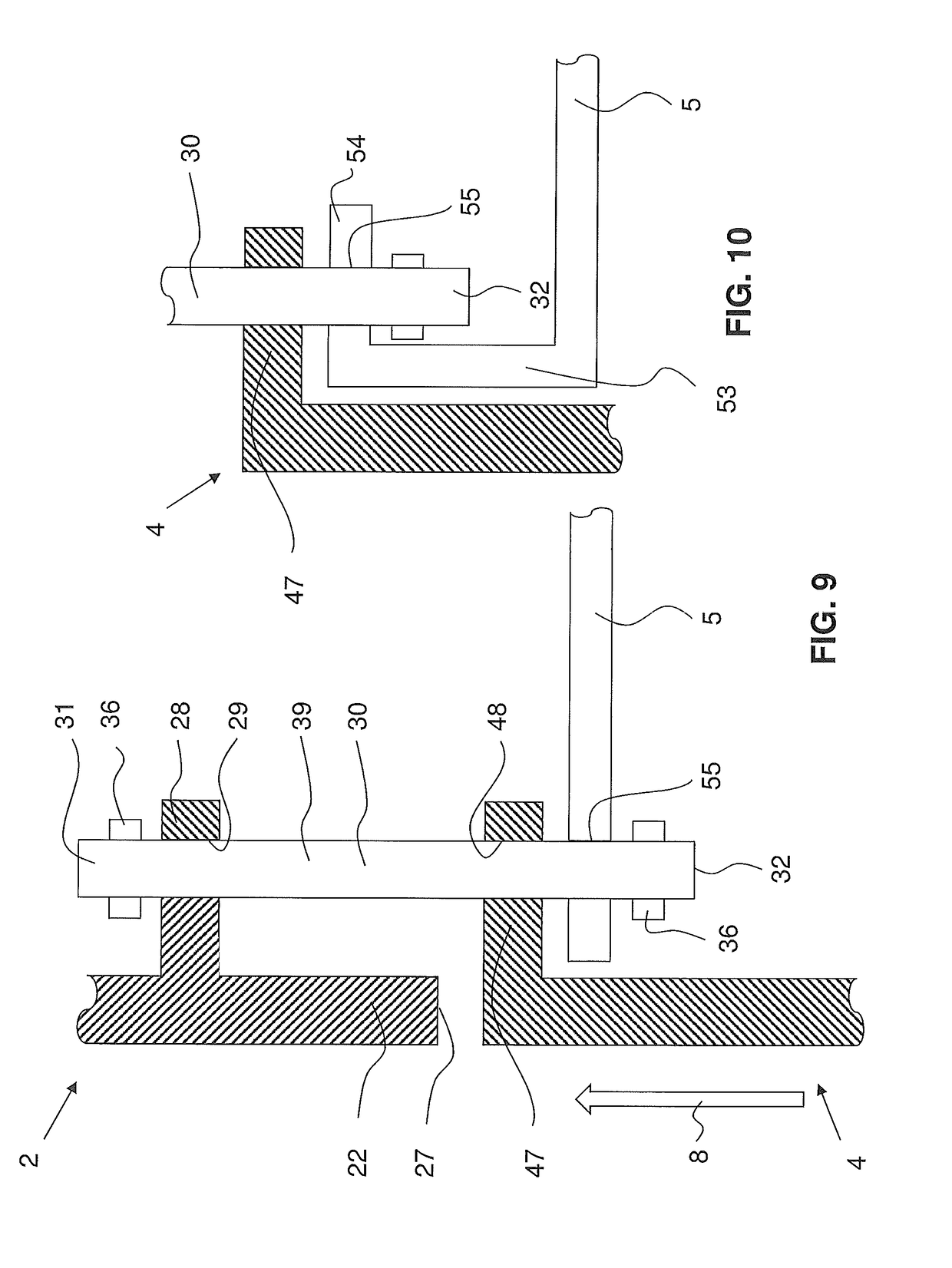 Combustor arrangement with fastening system for combustor parts