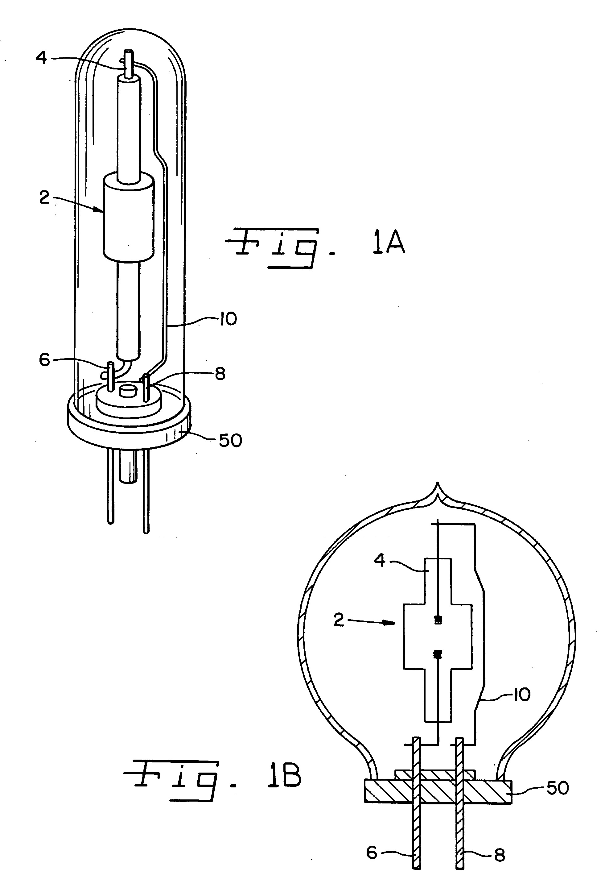 Light device including an outside bulb, especially a high pressure discharge lamp