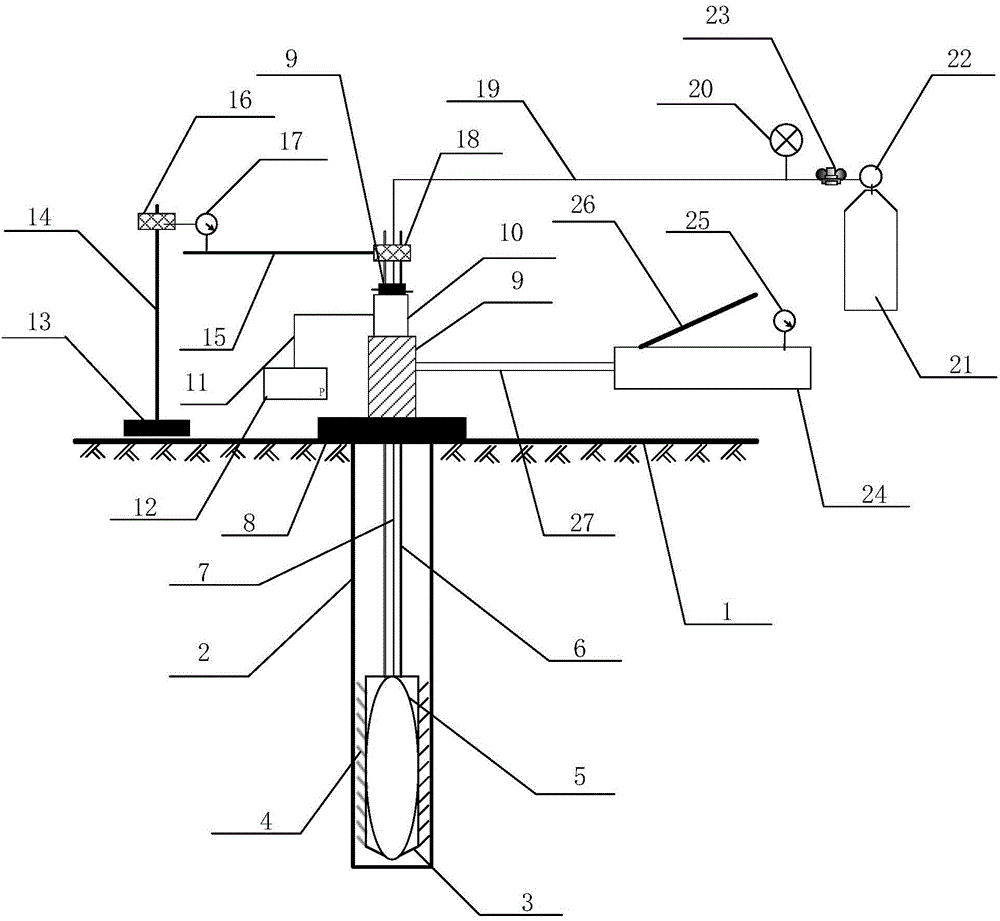 Shear test device and shear test method in in-situ soil body pore