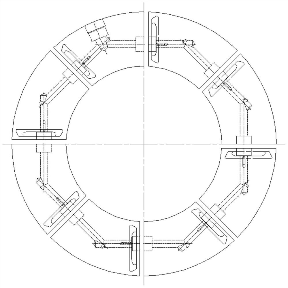 Double-thrust self-balancing uniform-load structure bearing for high-speed rotor