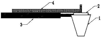 Collection type bee attracting device with function that length and angle can be adjusted