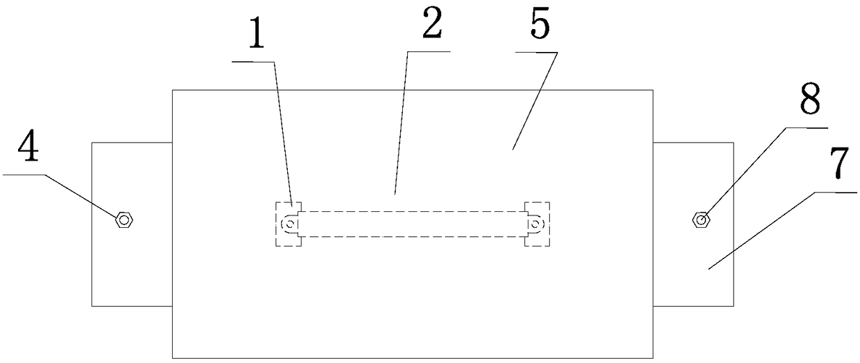 Installation structure and installation method of concrete stress strain detection device