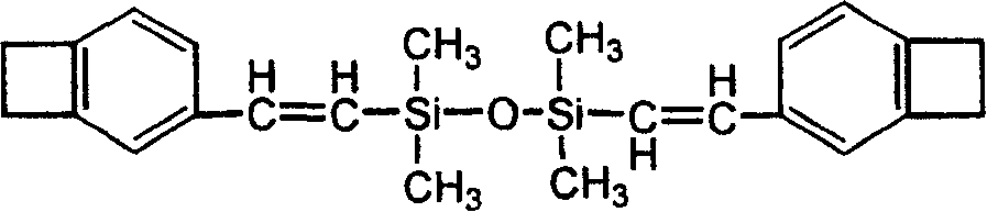 Diene silicoxyane linking disbenzocyclobutylene monomer and process for preparing prepolymer
