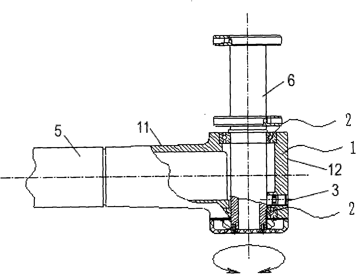 Device for controlling horizontal rotation and positioning