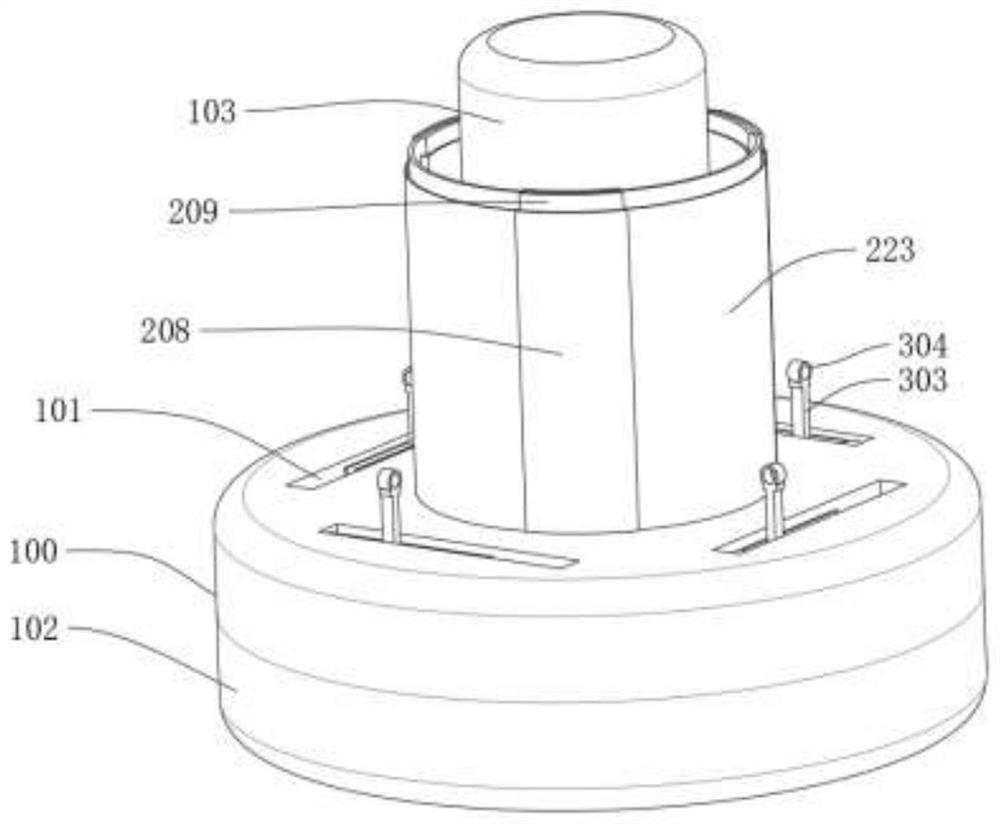 Marine monitoring device convenient to disassemble and assemble and use method thereof